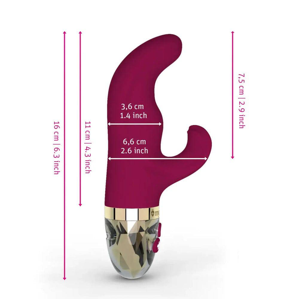 MyStim Hop Bob Vibrator in vibrant colors, showcasing its sleek design and unique shape for enhanced pleasure.