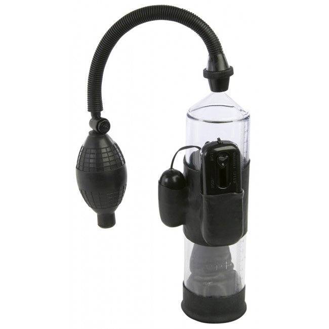 Lust Buster vibrerande vakuumpump with 7.5-inch cylinder by NMC Ltd, showcasing its sleek design and functionality.