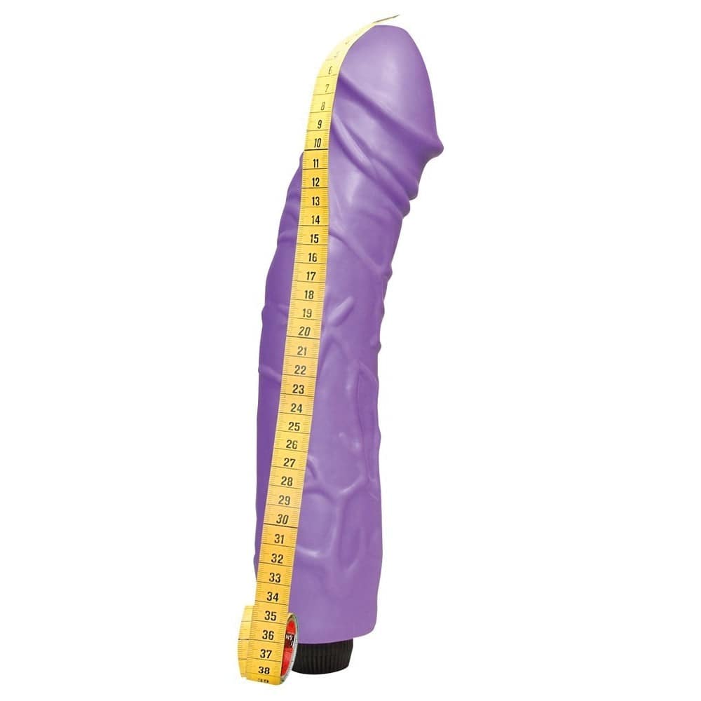 You2Toys Queeny Love Giant Lover Vibrator in purple with textured design and curved tip for enhanced stimulation.