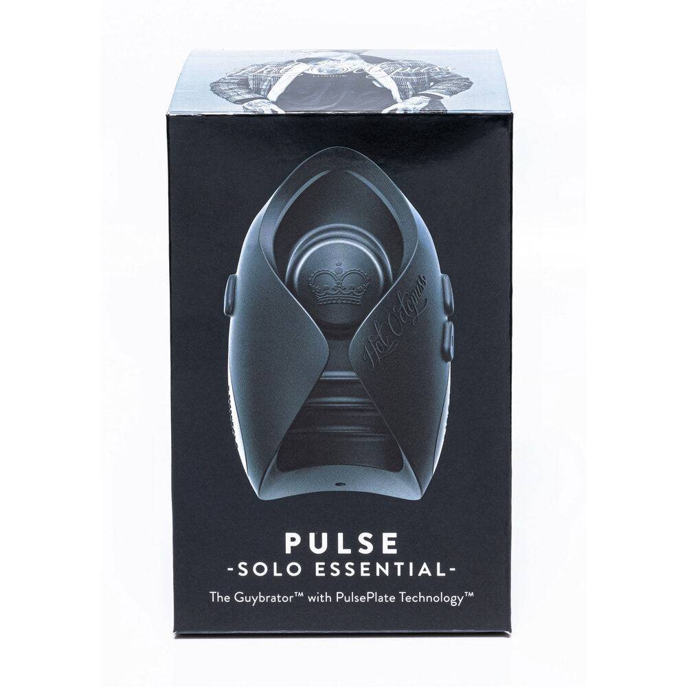 Pulse Solo Essential Guybrator featuring sleek design and Pulse Plate Tech for enhanced stimulation.