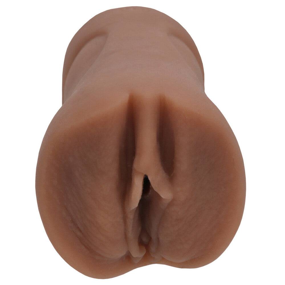 Doc Johnson Signature Strokers Karlie Redd Pocket Pussy in a realistic design with textured interior for enhanced pleasure.