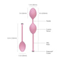 BMS Enterprises Pillow Talk Frisky Pleasure Balls in pink, featuring a sleek design and textured surface for enhanced stimulation.
