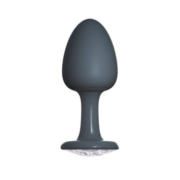 Dorcel Medium Geisha Anal Plug with a diamond accent, featuring a sleek design and smooth silicone finish.