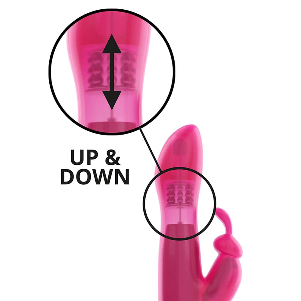 Dorcel Furious Rabbit Vibrator in purple with dual stimulation features and textured design for enhanced pleasure.