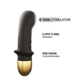 Dorcel Mini Lover 2 rechargeable black vibrator with sleek design and ergonomic shape for enhanced pleasure.