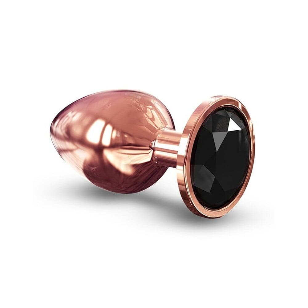 Large rose gold Dorcel Diamond Butt Plug with a smooth, tapered design and sparkling gem detail.