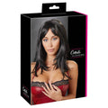 Cottelli Collection long black wig with sleek straight strands and a natural hairline for a dramatic look.