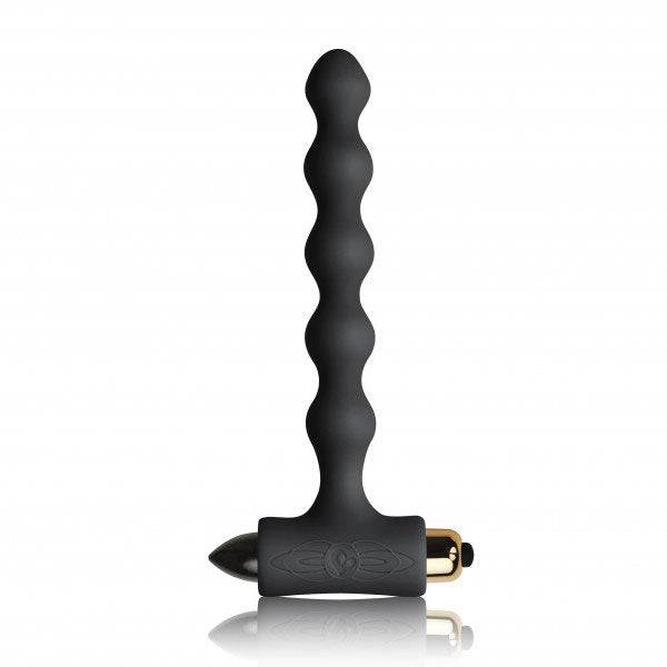 Rocks Off Petite Sensations black butt plug with smooth surface and tapered design for enhanced pleasure.