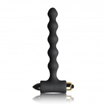 Rocks Off Petite Sensations black butt plug with smooth surface and tapered design for enhanced pleasure.