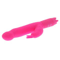 Joy Rabbit Vibrator in pink by Me You Us, featuring a curved design and dual stimulation features for enhanced pleasure.