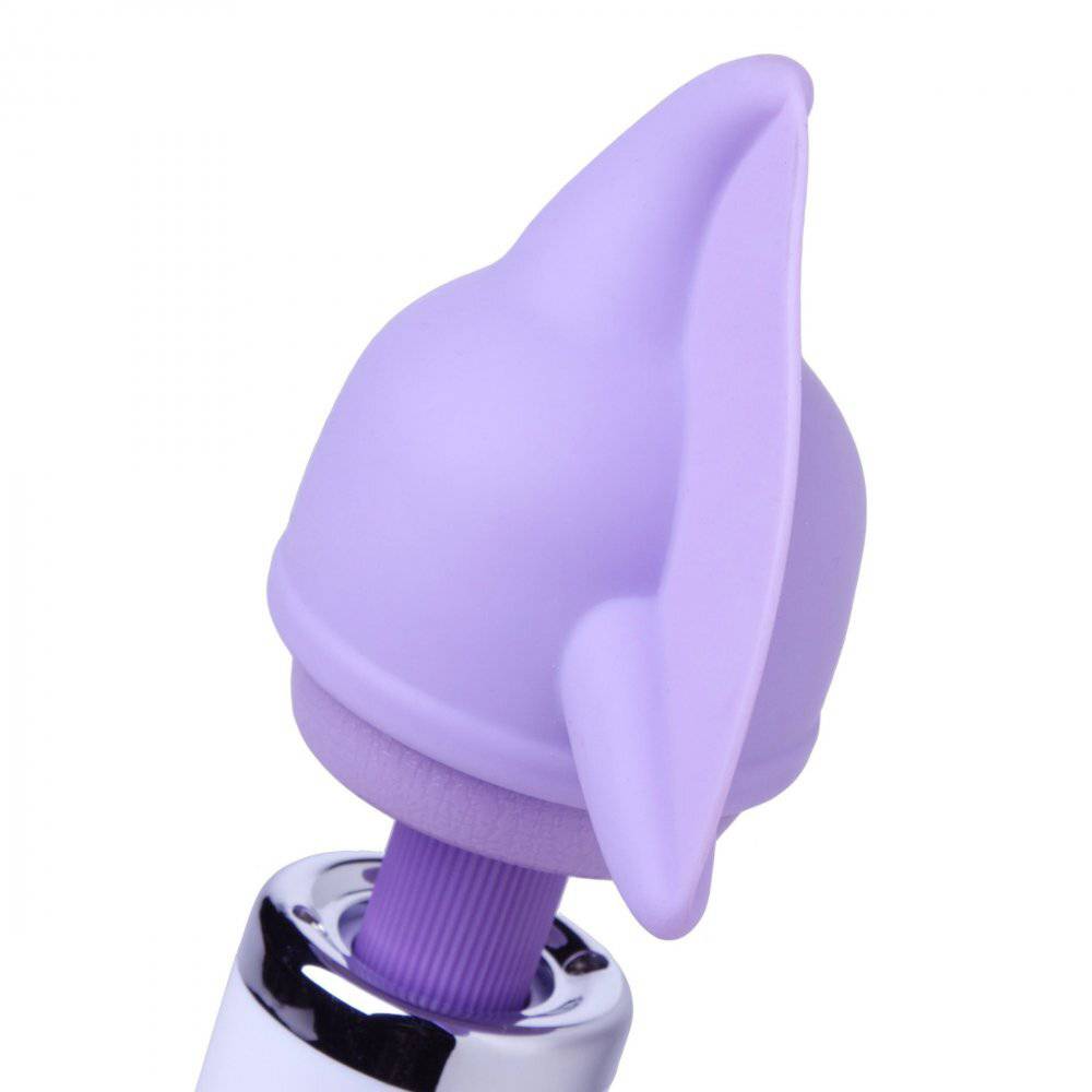 XR Brands Flutter Tip silicone accessory for XR Wand, featuring a textured design and vibrant color for enhanced pleasure.