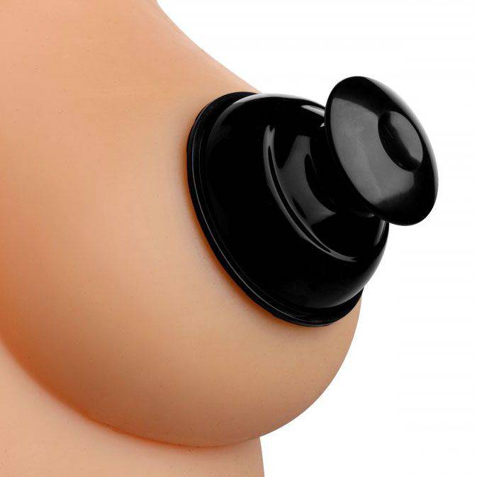 XR Brands Master Series silicone nipple suckers with plungers for enhanced stimulation and pleasure.