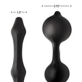XR Brands Master Series Devils Rattle inflatable anal plug with cock ring, featuring a textured design for enhanced pleasure.