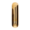 Shots Toys rechargeable gold bullet vibrator with 10 speeds, featuring a sleek design and ergonomic shape.