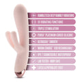 Blush Novelties Elora Rosa Trippel Stimulerings Vibe in soft pink with three stimulation settings and ergonomic design.
