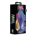 Blush Novelties Anal Adventures Matrix Wavy Bling Butt Plug with a shimmering design and wavy texture for enhanced pleasure.
