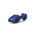 Blush Novelties Anal Adventures Matrix swirling bling butt plug with a shimmering design and tapered shape.