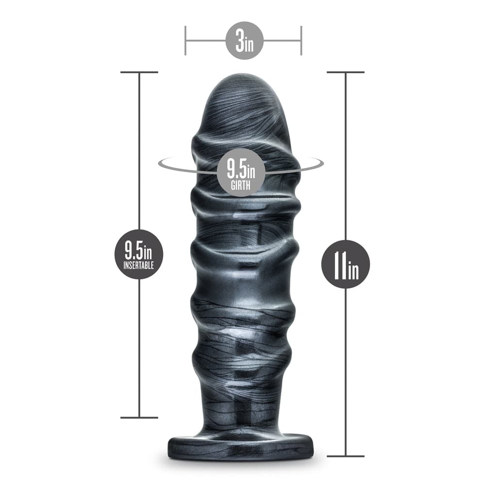 Blush Novelties Jet Annihilator 11 tums dildo with realistic design and textured surface for enhanced pleasure.