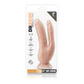 Blush Novelties Dr. Skin Dual 8-inch dildo with suction cup, featuring realistic design and dual penetration capability.