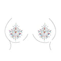 Shots Toys Dazzling Nipple Bling Sticker featuring an opal design with shimmering embellishments for a striking look.