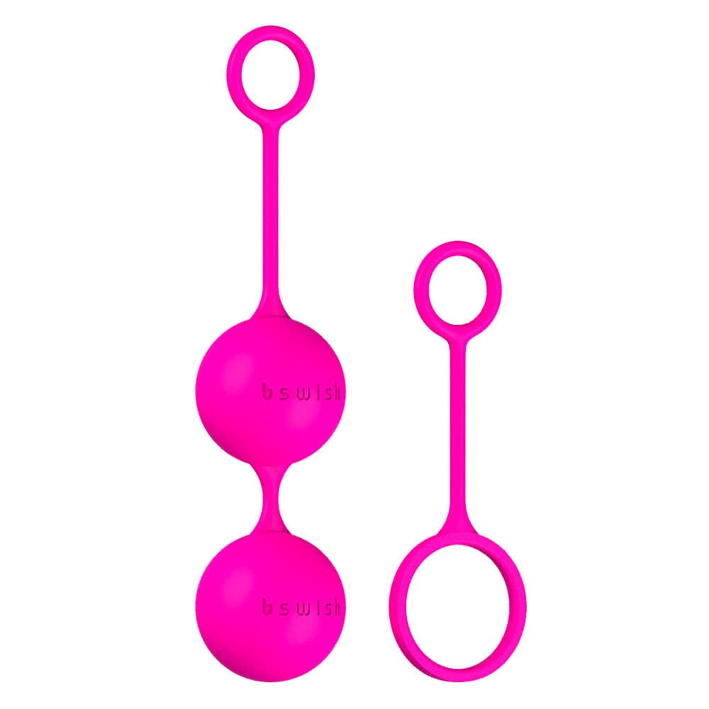 Bswish Bfit Love Balls in vibrant pink, showcasing a smooth, ergonomic design for intimate pleasure.