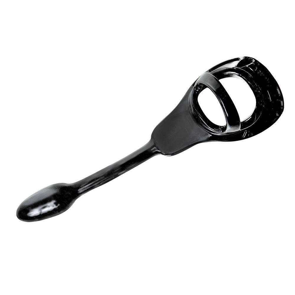 Perfect Fit Armour Tug Lock in black, small size, featuring a durable design for interactive play with dogs.