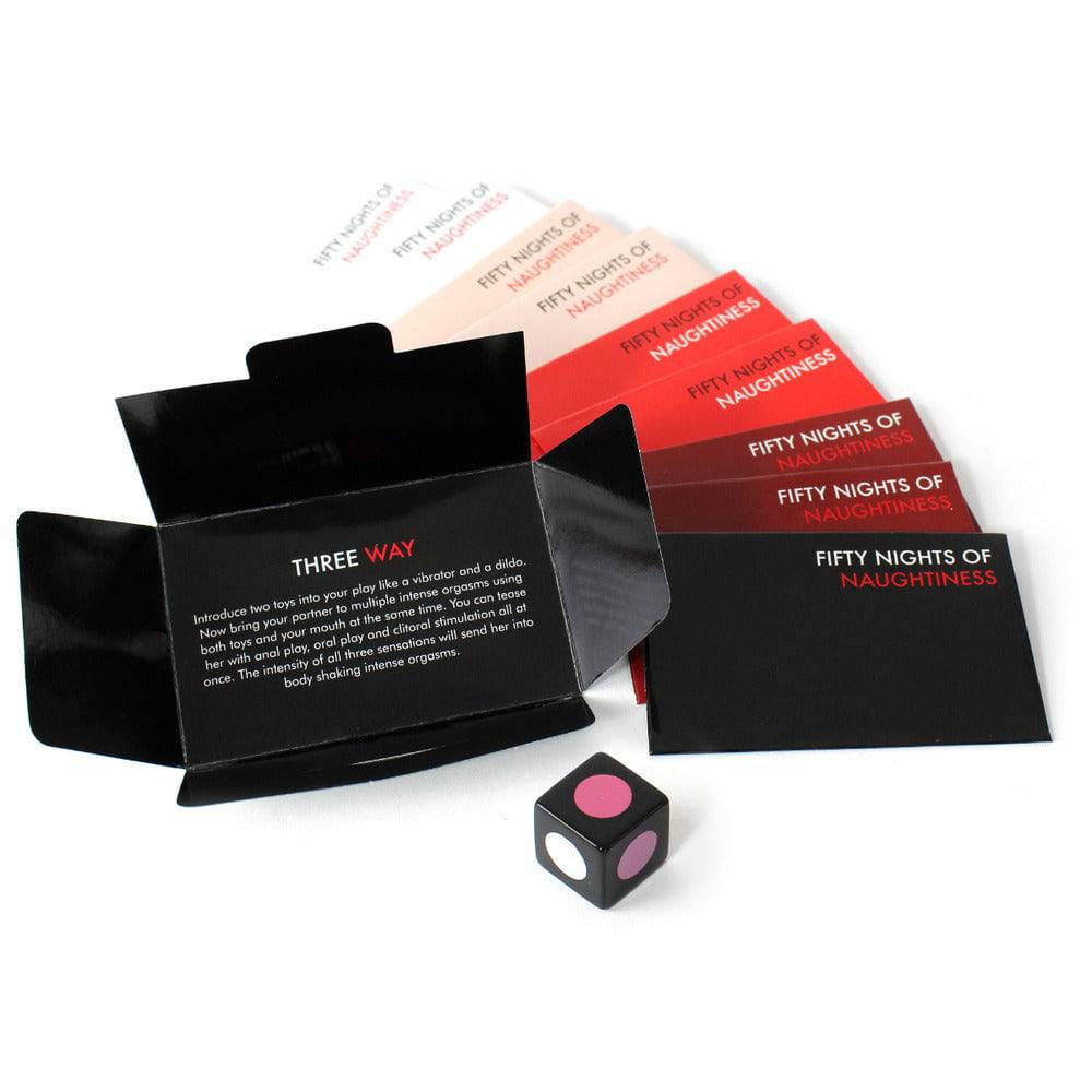 Creative Conceptions Fifty Nights Of Naughtiness game with colorful cards and playful design for adult fun.