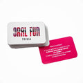 Creative Conceptions Oral Fun board game with colorful game pieces and cards displayed on a table.