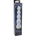 Doc Johnson White Nights 7-inch ribbed anal vibrator with textured surface and sleek design on a neutral background.