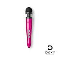 Doxy Wand Massagers rechargeable hot pink magic wand with sleek design and flexible head for targeted massage.