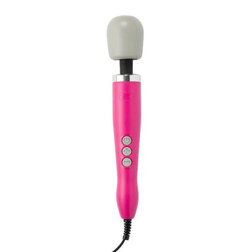 Doxy Wand Massageapparat in pink, featuring a sleek design and rounded massage head for targeted relief.