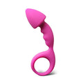 Rosa silicone curved Comfort Butt Plug from Various Toy Brands, showcasing its smooth surface and ergonomic design.