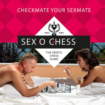 Erotic chess set featuring unique game pieces, designed by Various Toy Brands, on a stylish board.