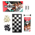 Erotic chess set by Various Toy Brands featuring sensual pieces and a decorative board designed for adult gameplay.