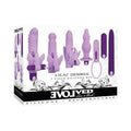 Evolved Lilac Desires silicone rechargeable butterfly kit with a sleek design and vibrant lilac color.