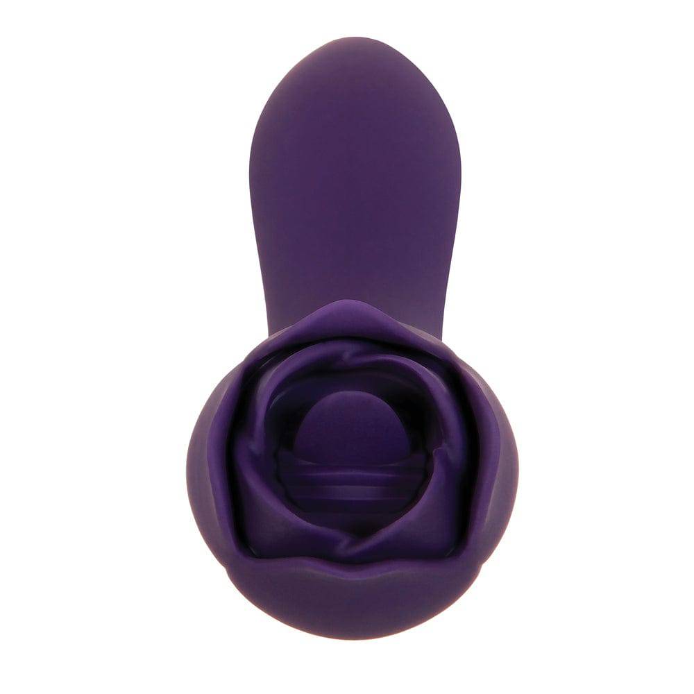 Evolved Thorny Rose massage wand with dual ends, featuring a floral design and textured surface for enhanced stimulation.