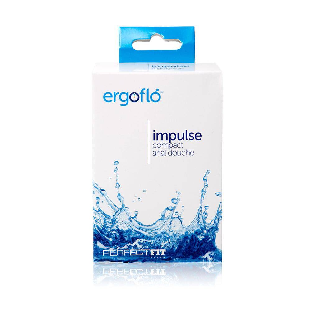 Perfect Fit Ergoflo Impulse Compact Anal Douche with ergonomic design and nozzle for comfortable use.
