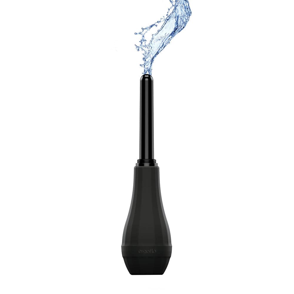 Perfect Fit Ergoflo Extra Premium Tip Anal Douche with ergonomic design and sleek, flexible nozzle for comfort and ease.