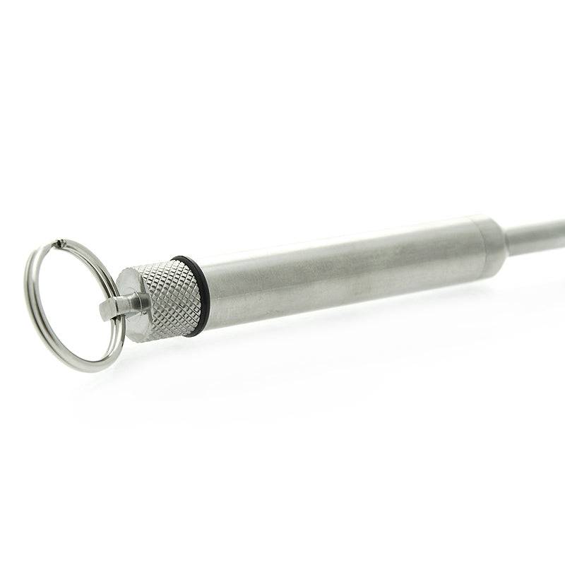 Master Series 7.5-inch stainless steel vibrating urethral sound by XR Brands on a white background.
