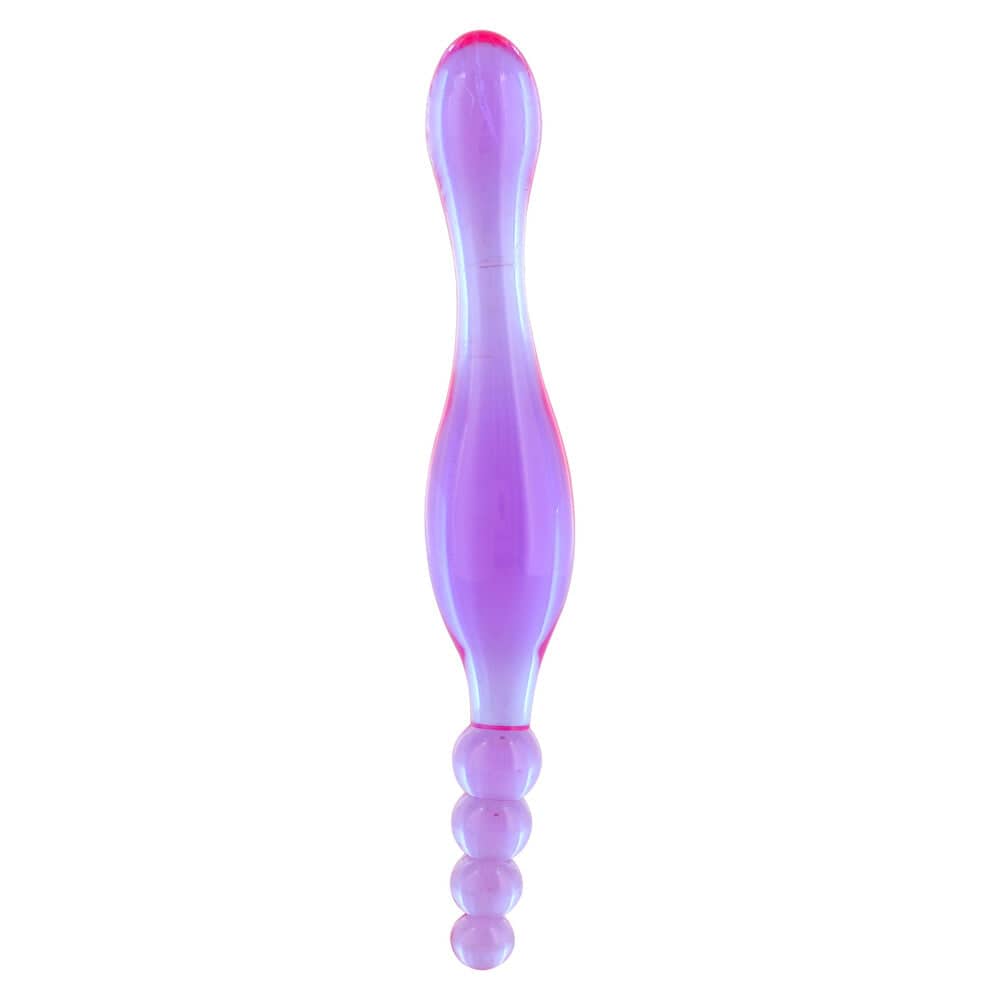 Seven Creations EX Smoothy Anal Prober with dual tips, featuring a sleek design and smooth surface for comfortable use.