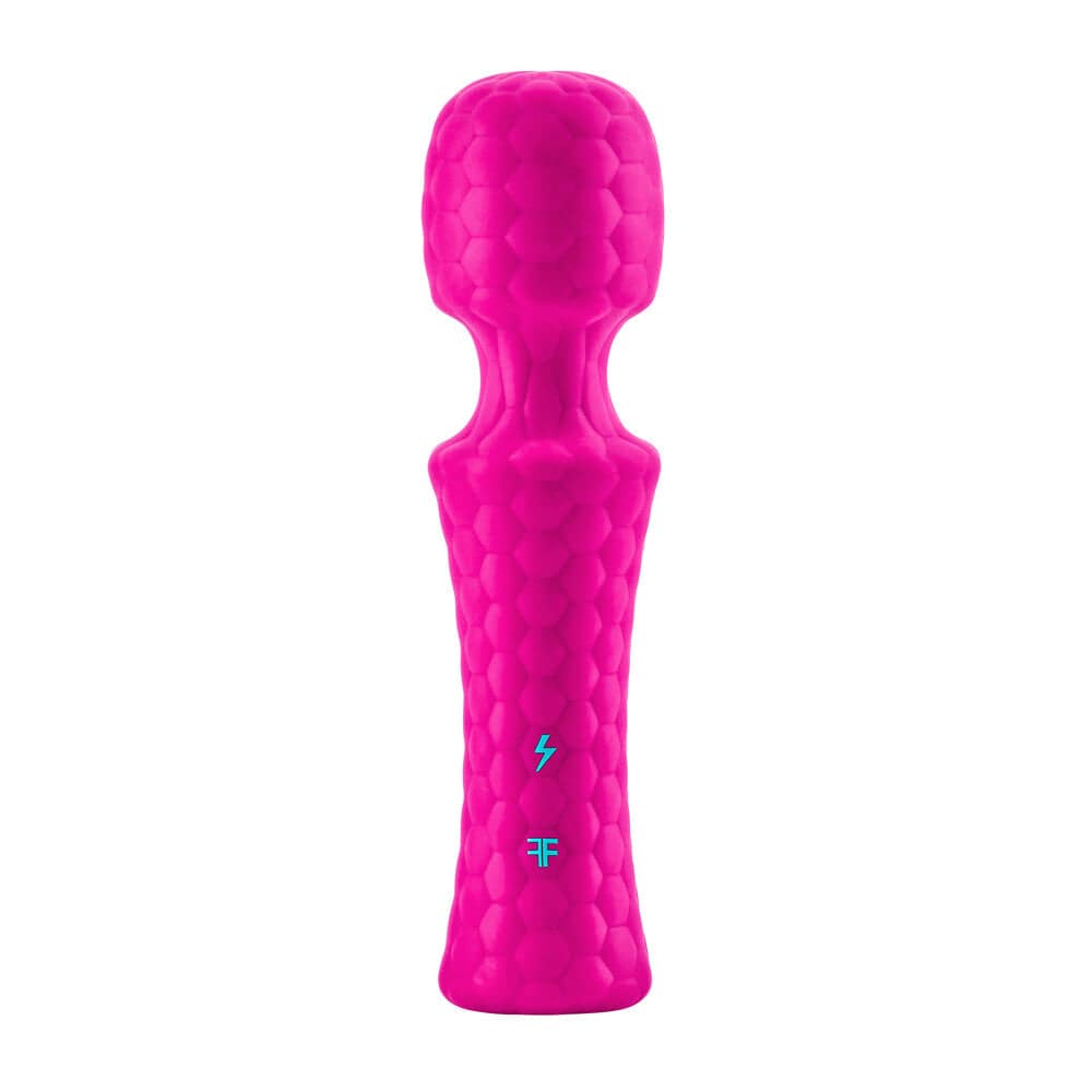 FemmeFunn Ultra Wand Mini in sleek design, featuring a smooth silicone head and ergonomic handle for comfortable use.