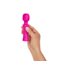 FemmeFunn Ultra Wand Mini in sleek design, featuring a soft silicone head and ergonomic handle for comfortable use.