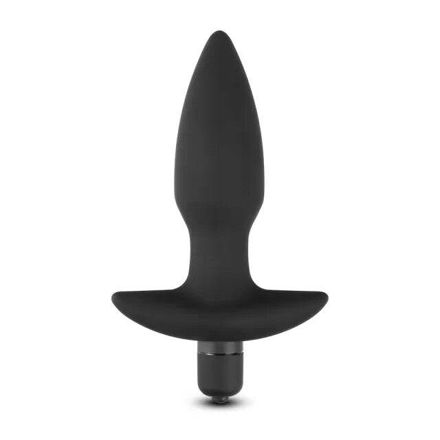 Silikon butt plug with vibrating ball, featuring a smooth texture and ergonomic design for comfort and pleasure.