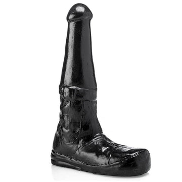 Dodger Army Boot Dildo in realistic skin tone with textured surface and ergonomic design for enhanced pleasure.