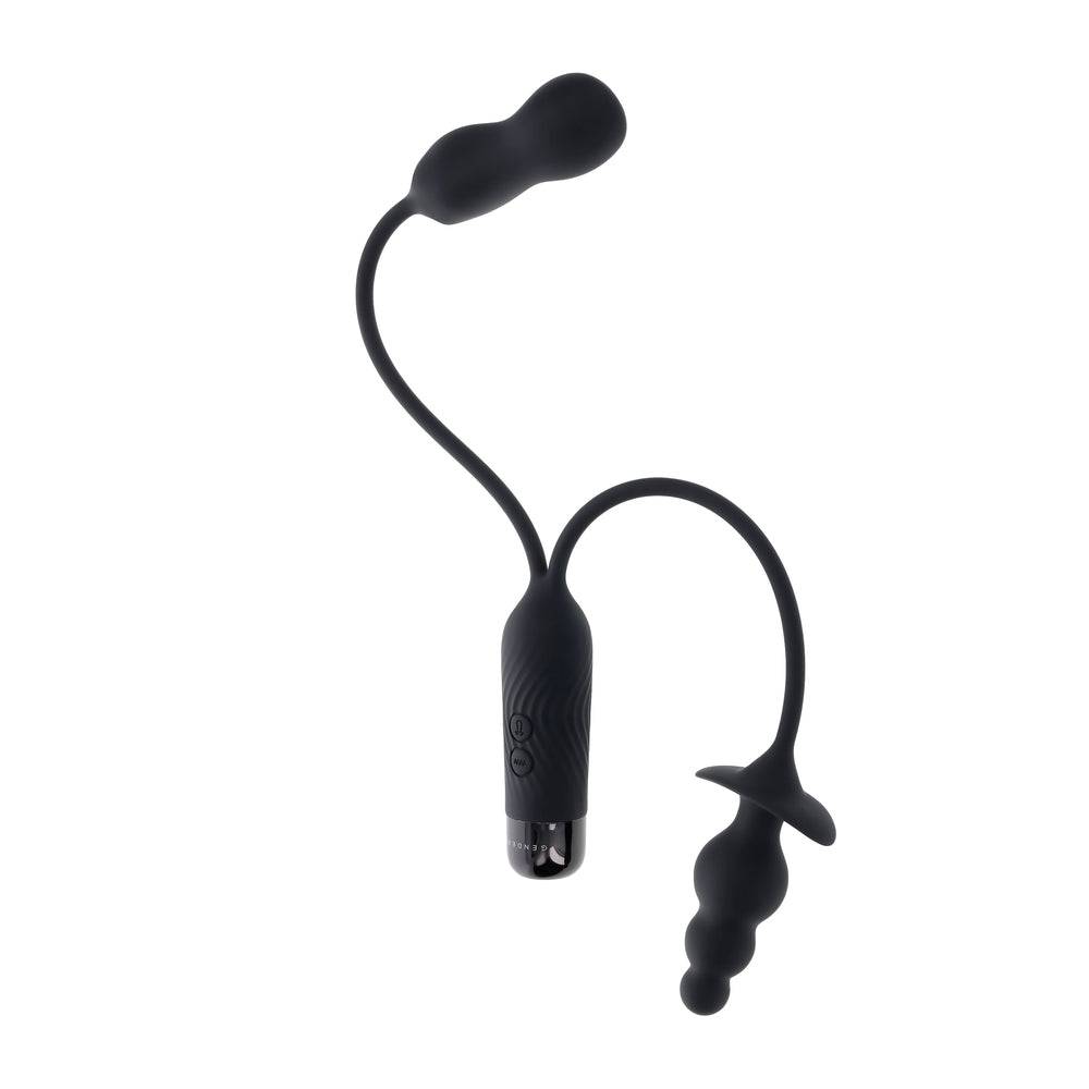 Gender X Double My Pleasure rechargeable device with sleek design and dual functionality, perfect for personal pleasure.