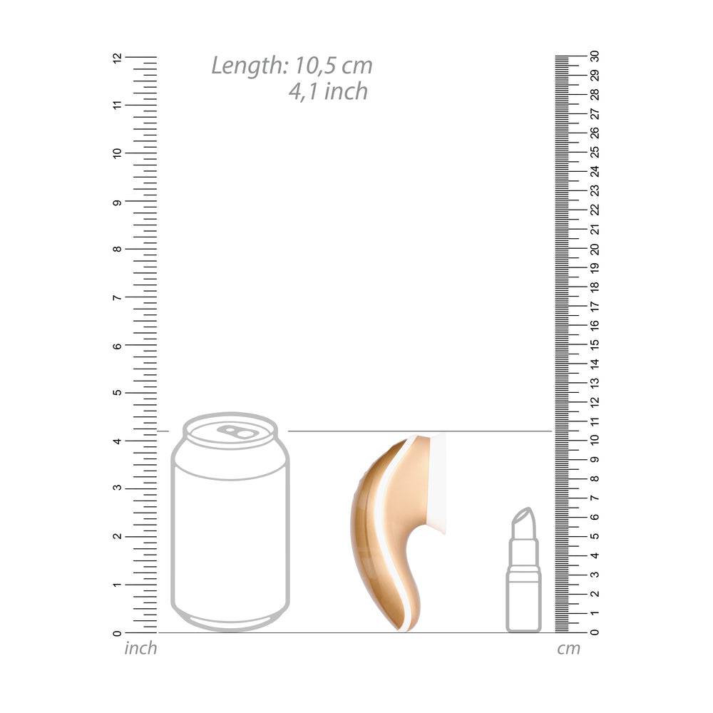 Shots Toys Twitch Gold hands-free vibrating toy with ergonomic design and textured surface for enhanced pleasure.