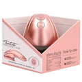 Shots Toys rose gold hands-free vibrator with ergonomic design and soft silicone finish.