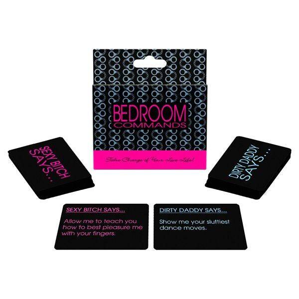 Kheper Games Bedroom Commands Game box featuring playful design and colorful graphics on a white background.