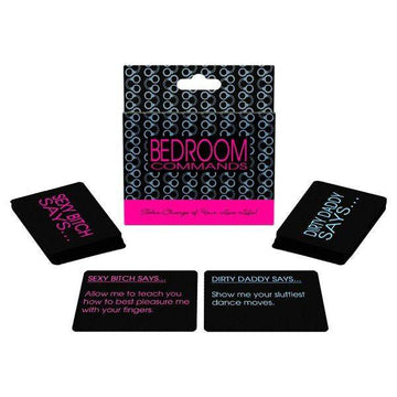 Kheper Games Bedroom Commands Game box featuring playful design and colorful graphics on a white background.