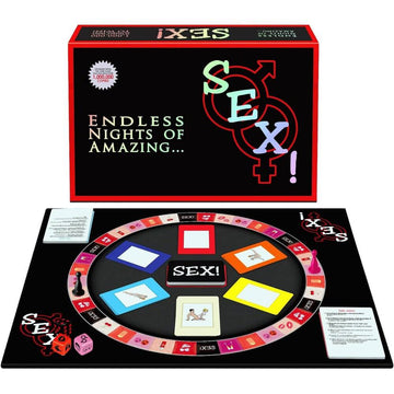 Kheper Games sexbrädspel featuring a colorful game board and playful design elements for adult fun.